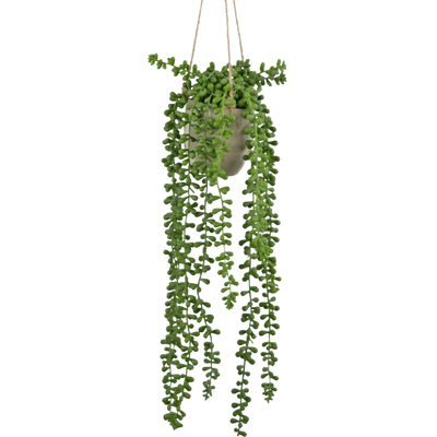 Plantes suspendues artificielles en pot