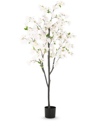 Fleur de cerisier artificielle 180 cm blanc
