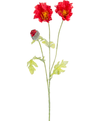 Fleur artificielle Coquelicot 73 cm rouge