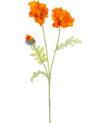 Fleur artificielle Coquelicot 73 cm orange
