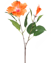 Fleur artificielle Hibiscus 64 cm orange
