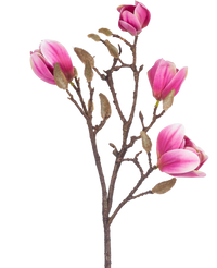 Magnolia artificiel 50 cm rose