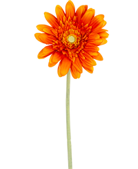 Gerbera artificiel 53 cm orange