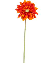 Fleur artificielle Gerbera mini 47 cm orange