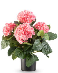 Hortensia artificiel 43 cm rose