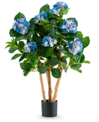 Hortensia artificiel 85 cm bleu