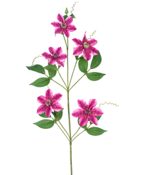Fleur artificielle Clématite double 78 cm violet