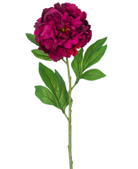 Fleur artificielle Pivoine 77 cm aubergine