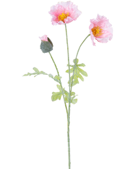 Fleur artificielle Coquelicot 73 cm rose clair