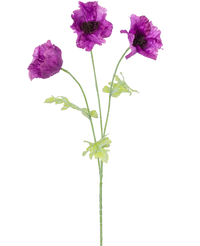 Fleur artificielle Coquelicot 73 cm lilas