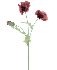 Fleur artificielle Coquelicot 73 cm mauve