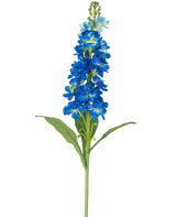 La Fleur Artificielle Violier 78 cm bleu est une seule tige de fleur bleue artificielle avec de multiples fleurs vibrantes et des feuilles vertes, parfaites pour la décoration.