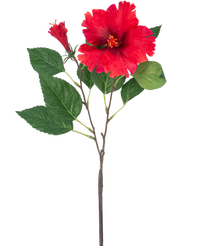 Fleur artificielle Hibiscus 73 cm rouge
