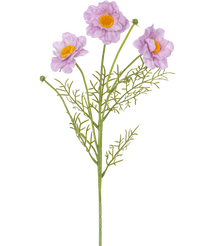 Collier de roses artificielles Real Touch violet 50 cm