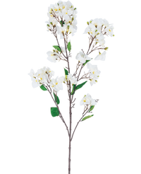 Fleur artificielle Bougainvillier 120 cm blanc