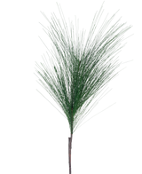 La Branche Artificielle Aiguille de Pin 109 cm vert possède une seule branche de pin artificiel avec de longues et fines aiguilles vertes et un tronc marron, isolé sur un fond blanc.