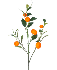 Branche de mandarine artificielle orange 104 cm
