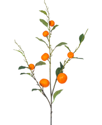 Branche de mandarine artificielle orange 93 cm