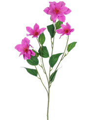 Clématite artificielle Real Touch Pink 88cm