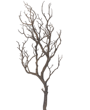 La branche Art déco 89 cm présente un arbre sans feuilles avec de nombreuses branches fines et sinueuses sur un fond uni blanc.