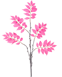 Branche de fougère artificielle rose 78 cm