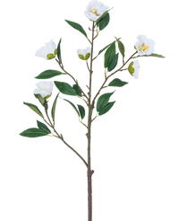 Fleur artificielle Cammellia 80 cm blanc