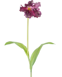 Fleur artificielle Perruche française Tulipe 76 cm violet