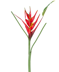 Fleur artificielle Heliconia 90 cm rouge