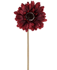 Fleur artificielle Gerbera 53 cm bordeaux