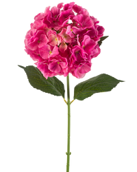 Hortensia artificiel 75 cm rose vif
