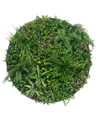 Cadre vegetal artificiel Ø100 cm Cadre noir UV