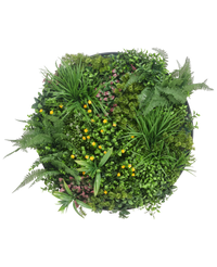 Cadre vegetal artificiel Ø80 cm Cadre noir UV
