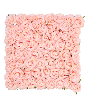 Mur de fleur artificielle 50x50 cm rose