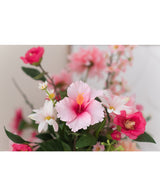 Fleur artificielle Hibiscus 64 cm rose clair