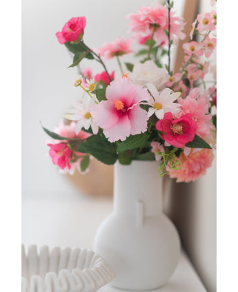 Fleur artificielle Hibiscus 64 cm rose clair