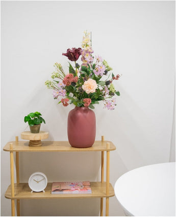Zijden kunstbloemen boeket Mystic Elegance