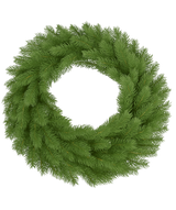 La couronne artificielle 100% PE Premium est une couronne artificielle verte composée de branches de pin denses et réalistes de forme ronde. Idéal comme décoration d'automne, avec un centre ouvert sans décorations ni embellissements supplémentaires.