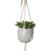 Hangtouw Macrame Double Basic Knot Wit Ø10 x H120 cm