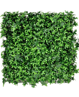 Le Lierre Artificiel 50x50 cm UV est un panneau carré densément recouvert de feuilles de lierre artificiel vert vif, qui donnent un aspect luxuriant et naturel sur n'importe quel fond uni.