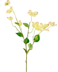 Cornouiller artificiel Real Touch jaune clair 74 cm