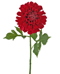 Fleur artificielle Dahlia 50 cm rouge