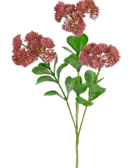 Branche artificielle Sedum 56 cm rose
