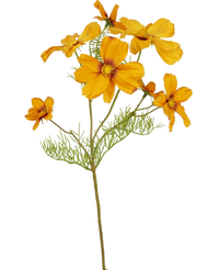 Fleur artificielle Cosmos 74 cm orange