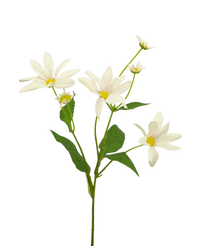 Fleur artificielle Daisy 60 cm blanc/rose
