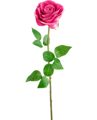 Rose artificielle Real Touch 53 cm rose