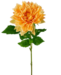 Georgine artificiel Real Touch jaune 70 cm
