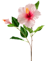 Fleur artificielle Hibiscus 64 cm rose clair