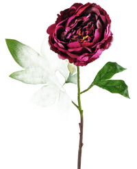 Fleur artificielle Pivoine 61 cm aubergine