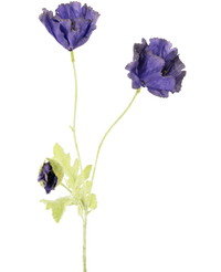 Fleur artificielle Coquelicot 73 cm violet
