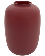 Le Vase Artic Pink Ø21 x H29 cm est un vase simple en céramique marron avec une finition mate, une forme ronde large et une ouverture étroite au sommet.